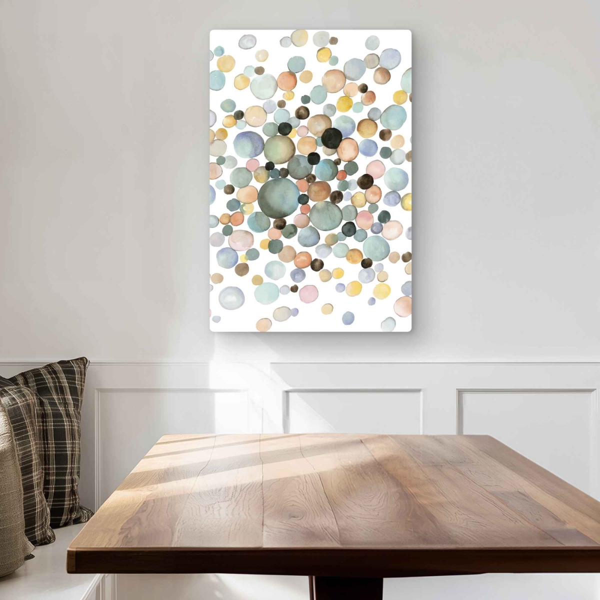 C1MP2030TAL2O0 20 x 30 in. Little Bubbles - Abstract Metal Print Wall Art for Bathroom Decor