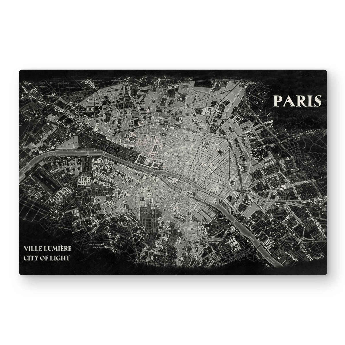 C1MP2030TH9SVJ 20 x 30 in. Airplane Satellite View Wall Art - Industrial Metal Print