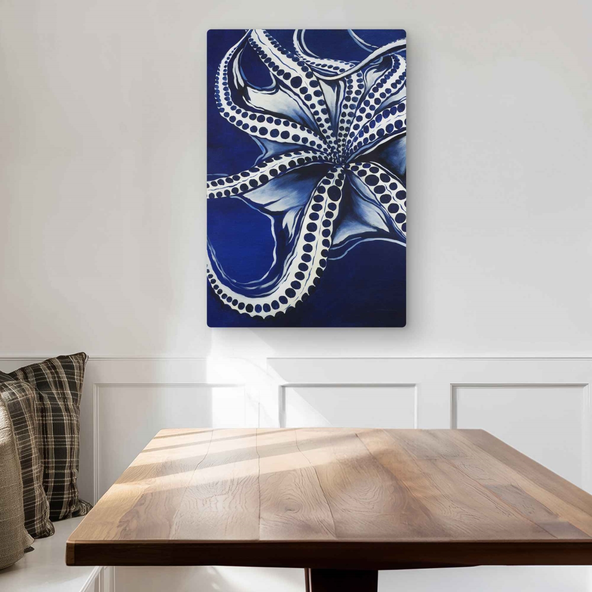 C1MP2030TYHSRV 20 x 30 in. Dancing Octopus - Best Seller Sea Metal Print Wall Art for Home Decor
