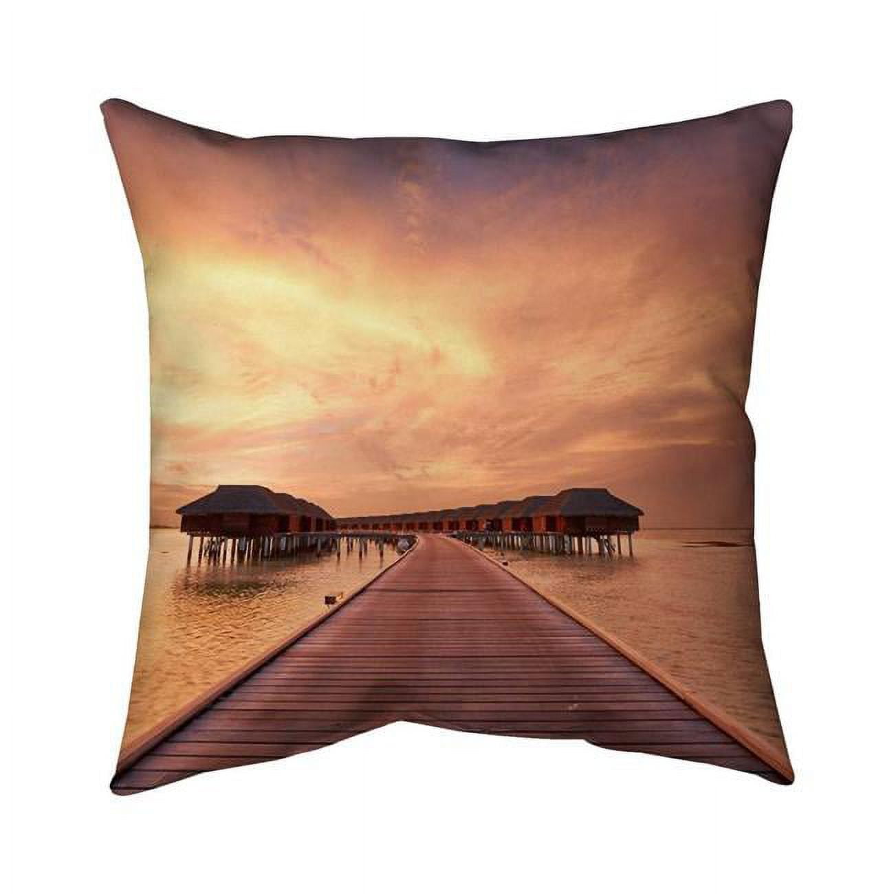 18 x 18 in. Sea Villas-Double Sided Print Indoor Pillow