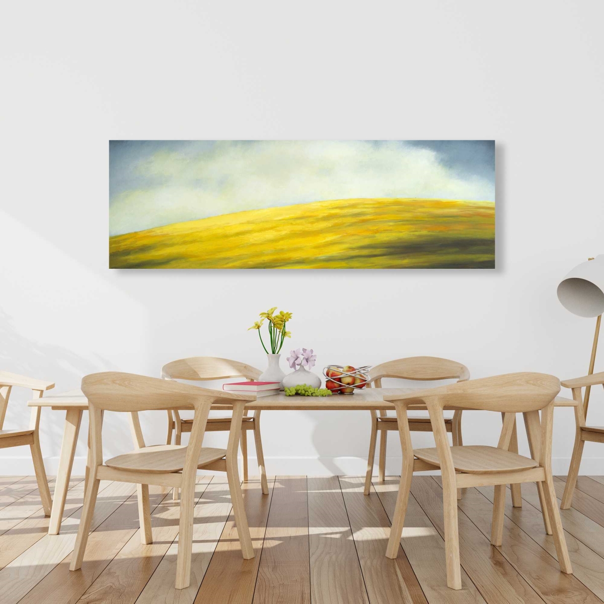 C1RC2060901293 20 x 60 in. Hillock - Rustic Yellow Canvas for Stylish Home Decor