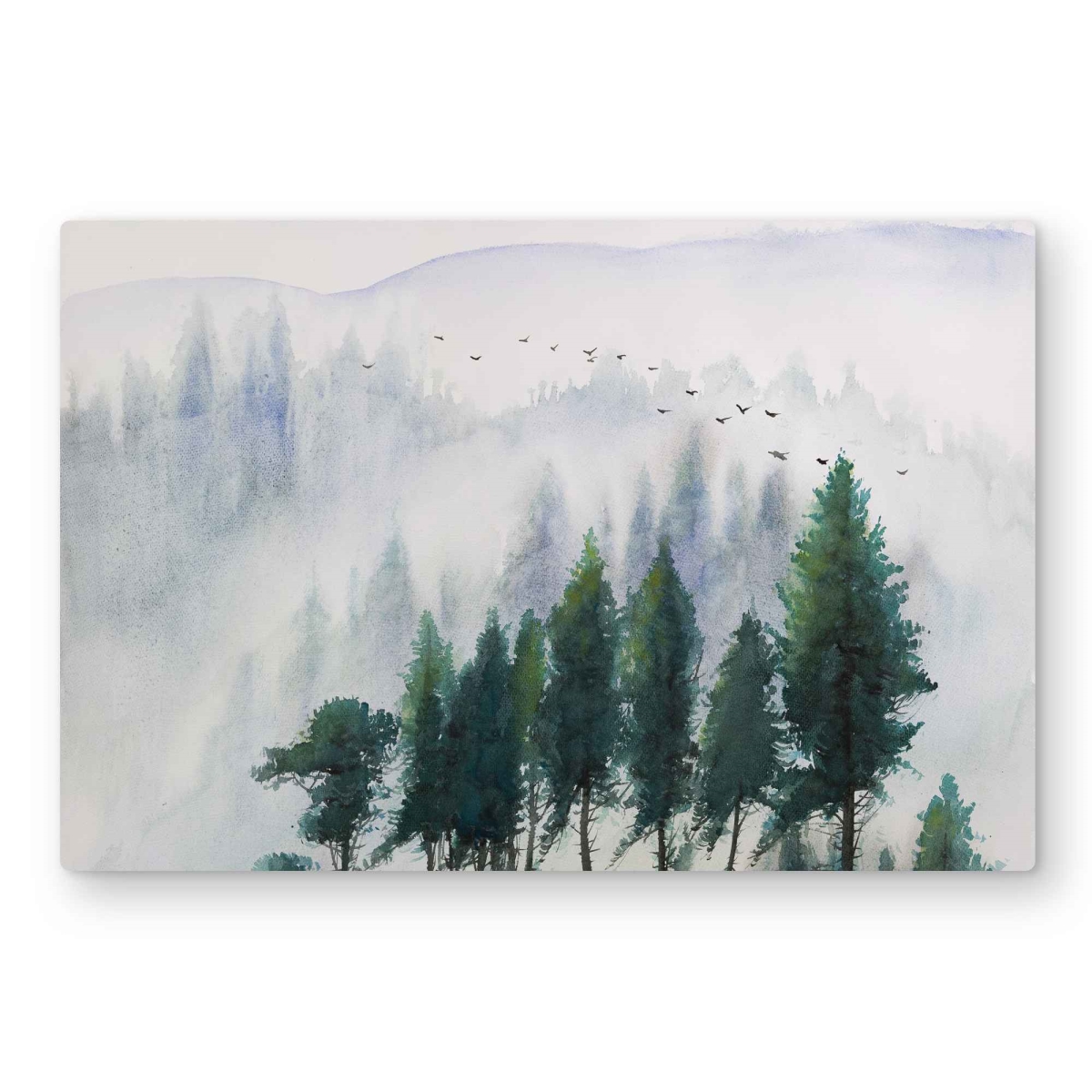C1MP20309BM1C4 20 x 30 in. Mountains Landscape In Watercolor Wall Art - Metal Print