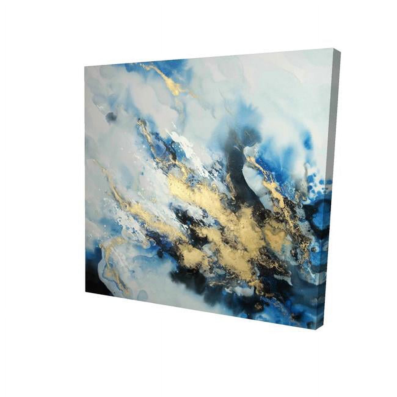 12 x 12 in. Blue Marble-Print on Canvas