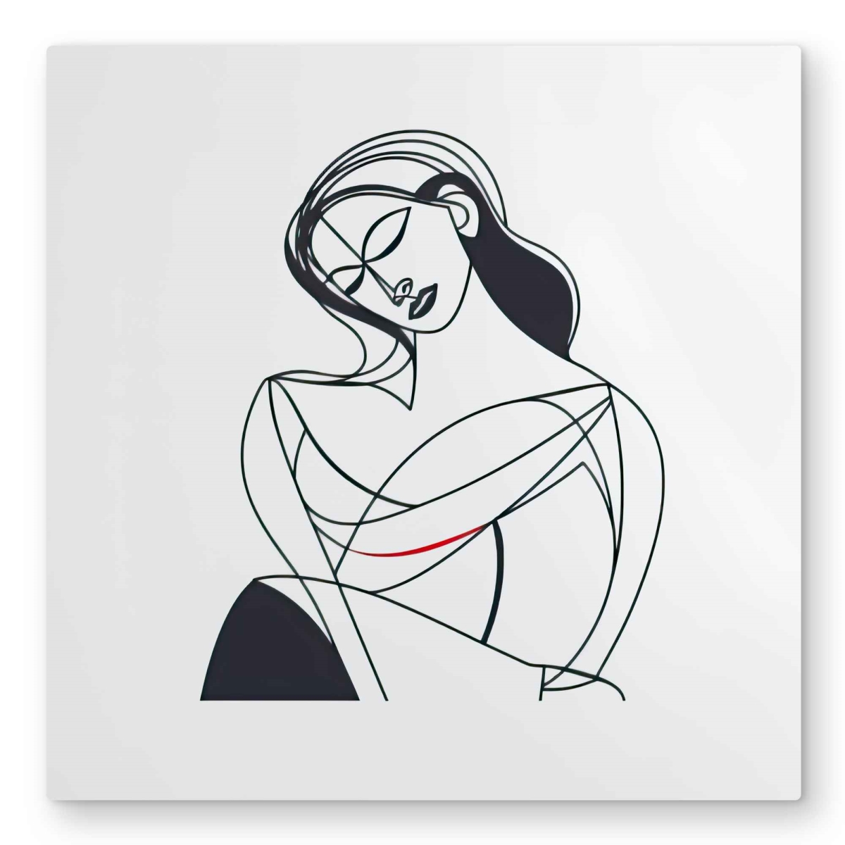 C1MP32329F6UHK 32 x 32 in. A Mother Love - Illustrative Figurative Metal Print Wall Art