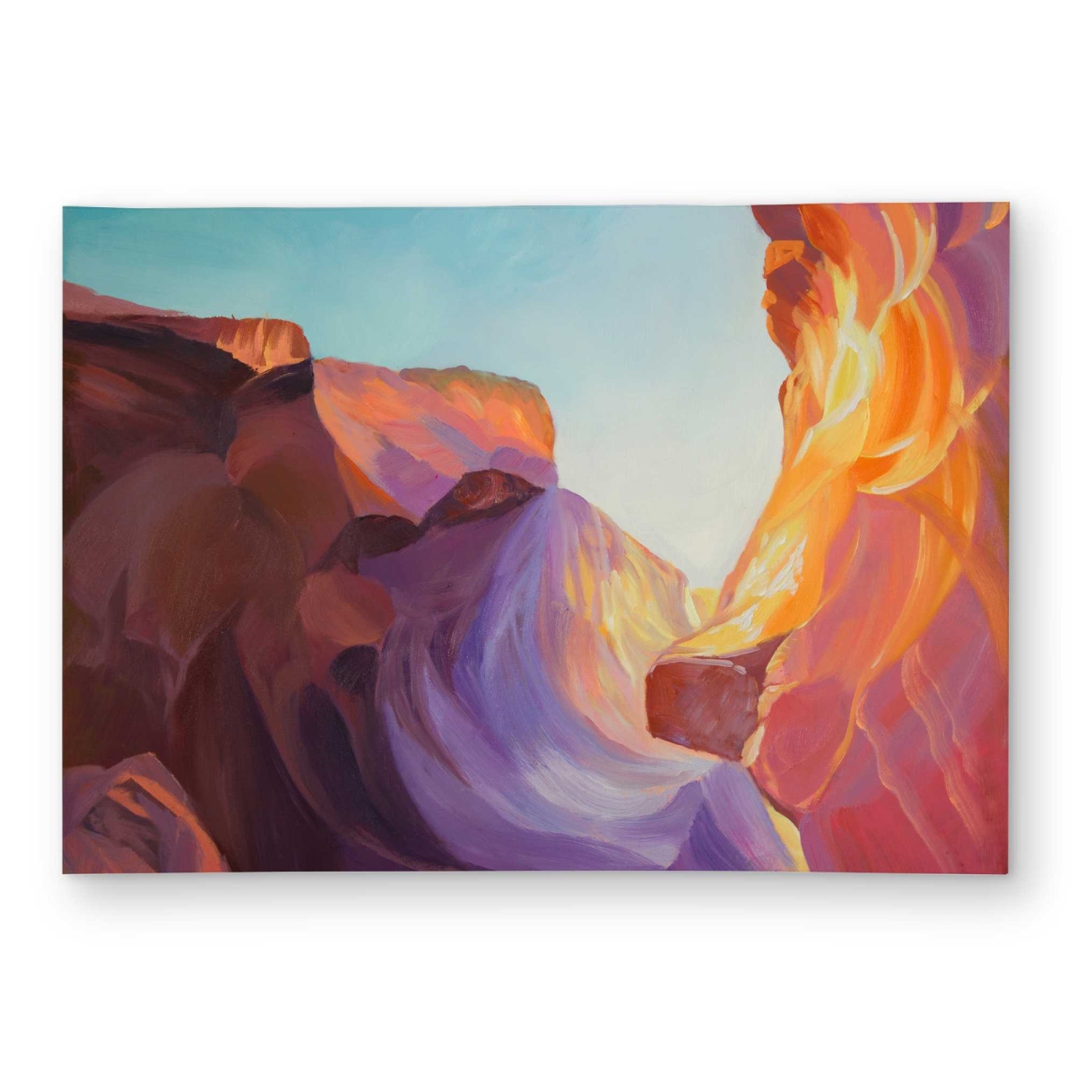 C1ROAR57HSSIMP 5 x 7 ft. Antelope Canyon Contemporary Orange Outdoor Rectangle Area Rug - Decor