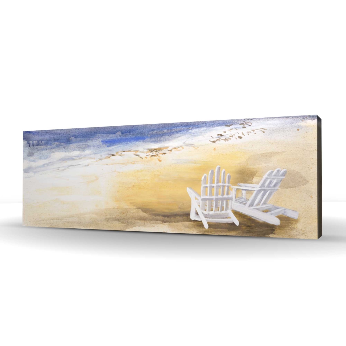C1RC16486E81FY 16 x 48 in. Day at the Beach - Illustrative Travel Maps Canvas Decor