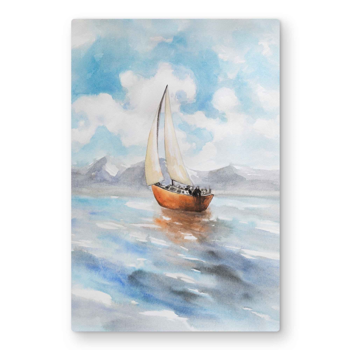 C1MP20305VR7AR 20 x 30 in. Sailboat Landscape Metal Print Wall Art - Sea Living Room Decor