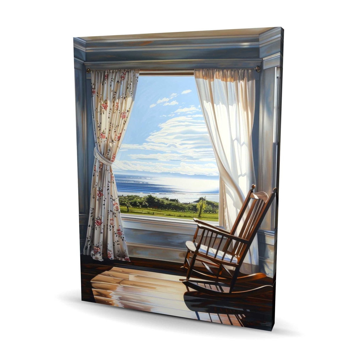C1RC36488YL1C9 36 x 48 in. The Window - White Canvas for Elegant Home Decor