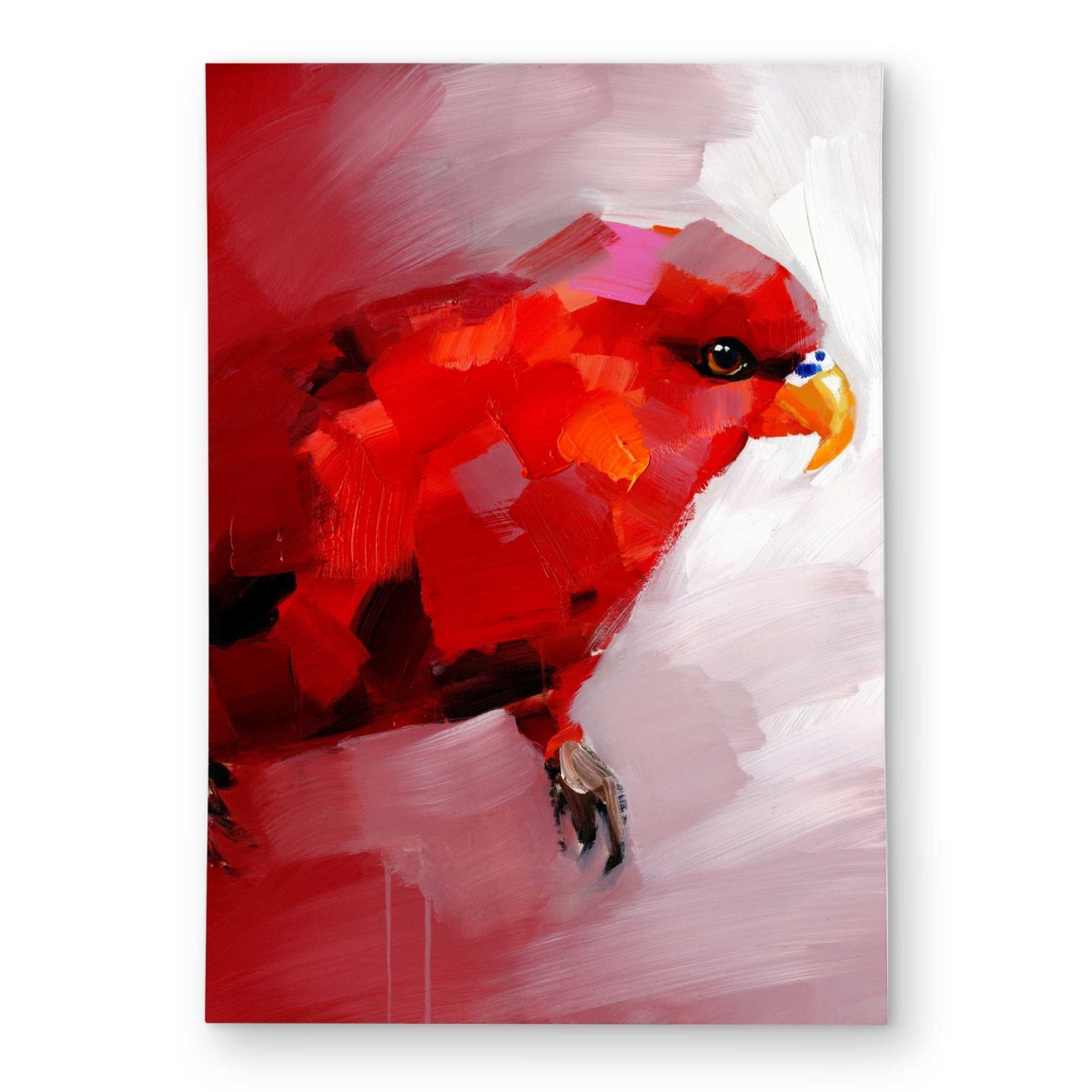 C1ROAR57BO48FK 5 x 7 ft. Abstract Red Parrot - Modern Outdoor Rectangle Area Rug for Home Decor