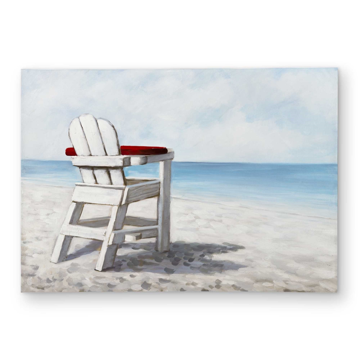 C1ROAR57FCE9R0 5 x 7 ft. White Beach Chair Outdoor Rectangle Area Rug - Travel & Home Decor