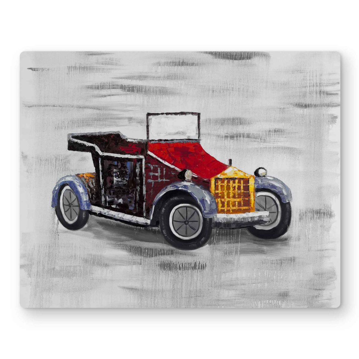 C1MP1620JCF9E2 Vintage Car with Sunroof - Metal Print Wall Art for Home Decor - 16 x 20 in.