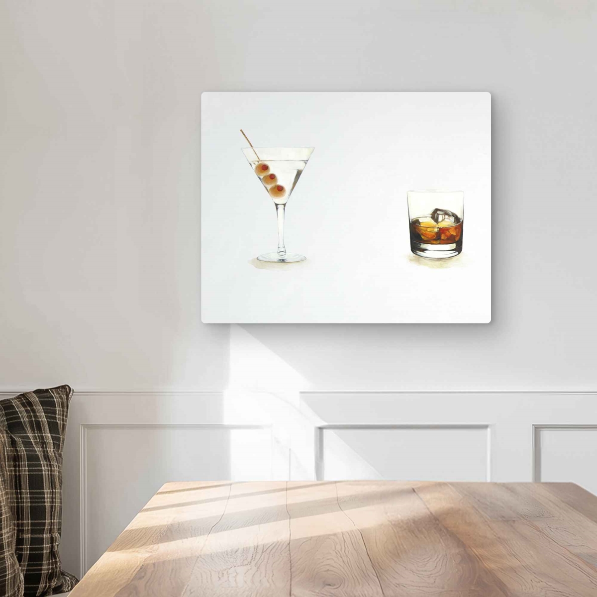 C1MP1620PZTLCR 16 x 20 in. Cocktails - Man Cave Gastronomy Metal Print Wall Art for Home Decor