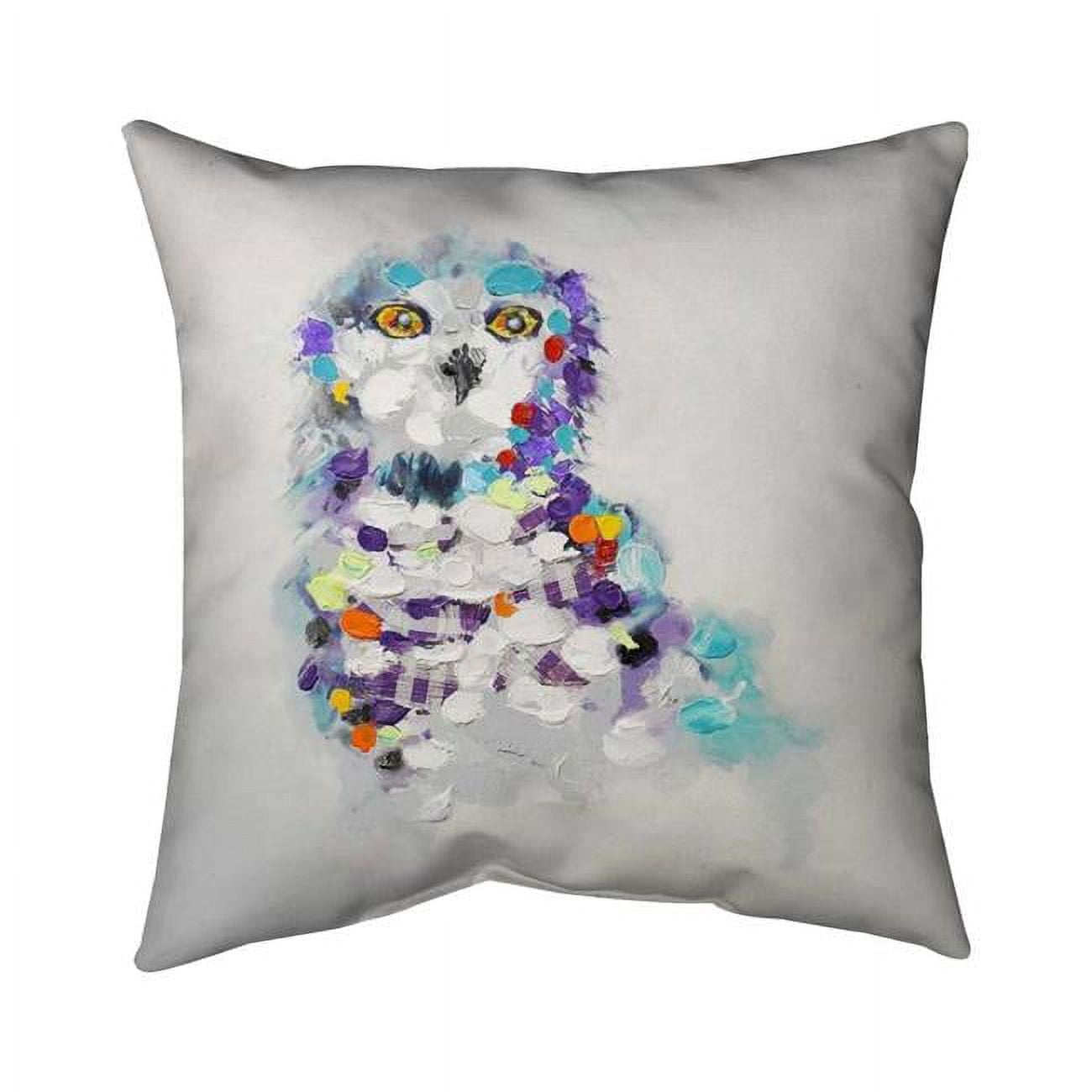 20 x 20 in. Abstract Owl-Double Sided Print Indoor Pillow