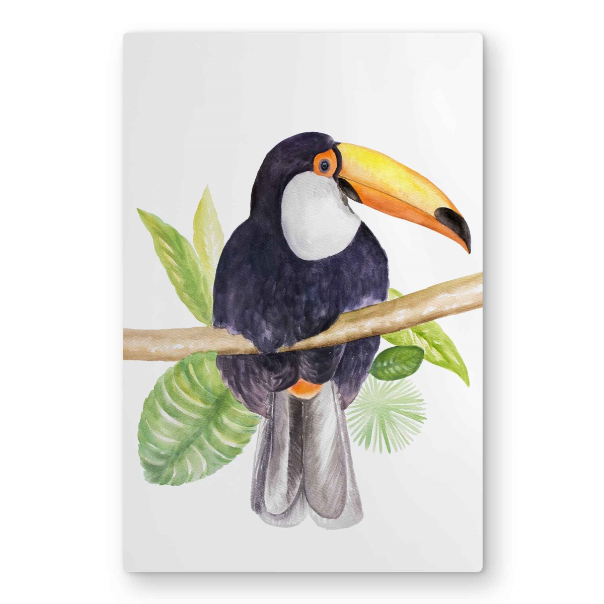C1MP20304MME9Q 20 x 30 in. Toucan Bird Purple Metal Print Wall Art - Unique Home Decor Accent