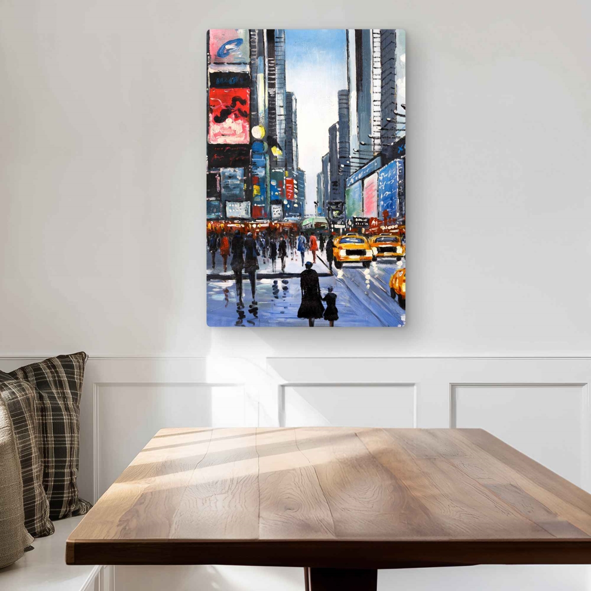 C1MP20304T230F 20 x 30 in. Peak Hour - Red Woman Metal Print Wall Art for Home Decor - Art