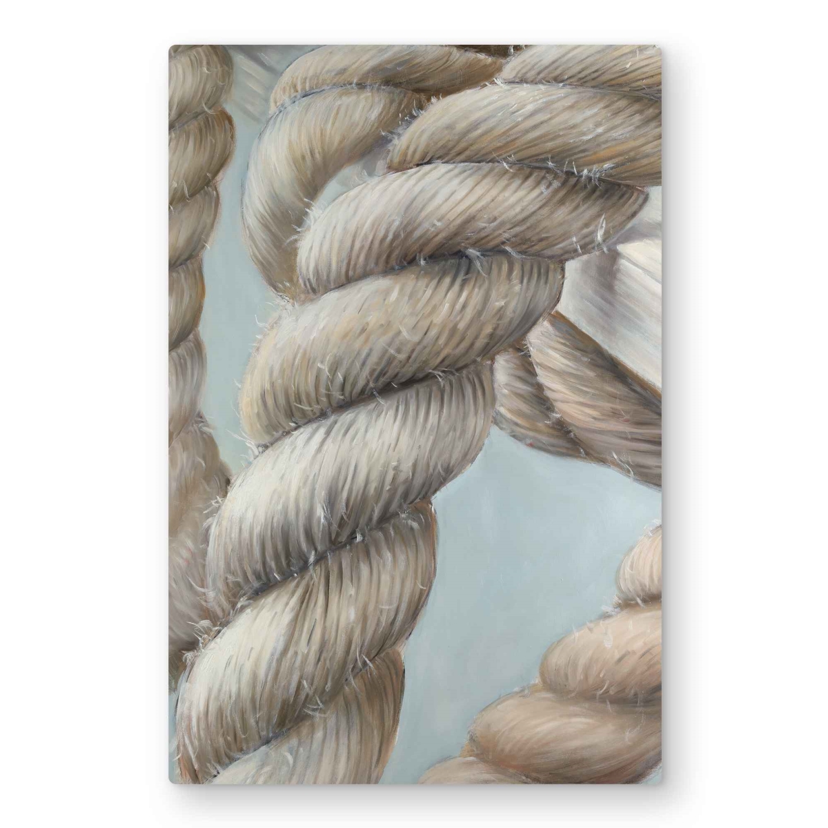 C1MP20305OZH0I 20 x 30 in. Boat Rope Knot Closeup Wall Art - Bathroom Marine Metal Print Decor