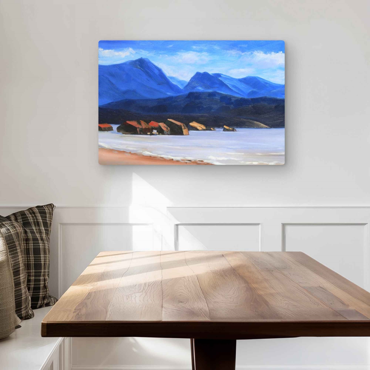C1MP2030EI1H51 20 x 30 in. Scotland Calm Eddies - Coastal Metal Print Wall Art for Home Decor