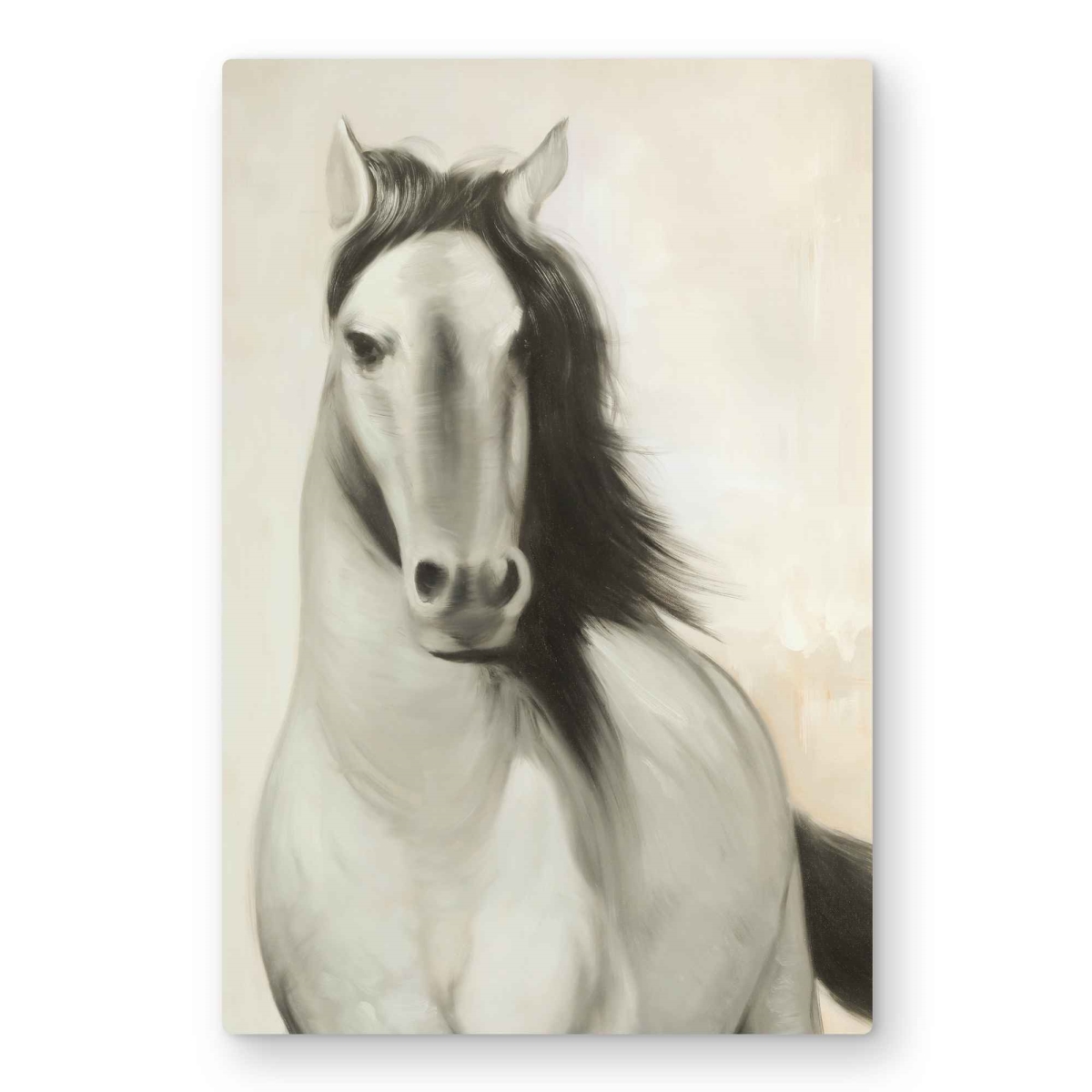 C1MP2030F2L82R 20 x 30 in. Graceful Horse - Metal Print Wall Art for Home Decor - Farm Animals