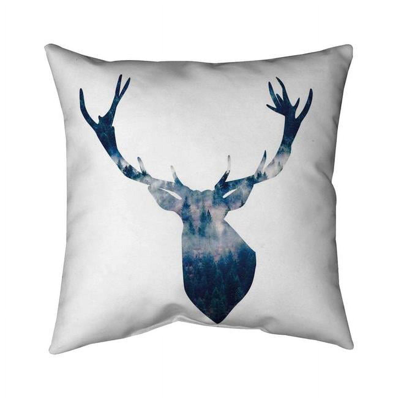 20 x 20 in. Deer Head Landscape-Double Sided Print Indoor Pillow