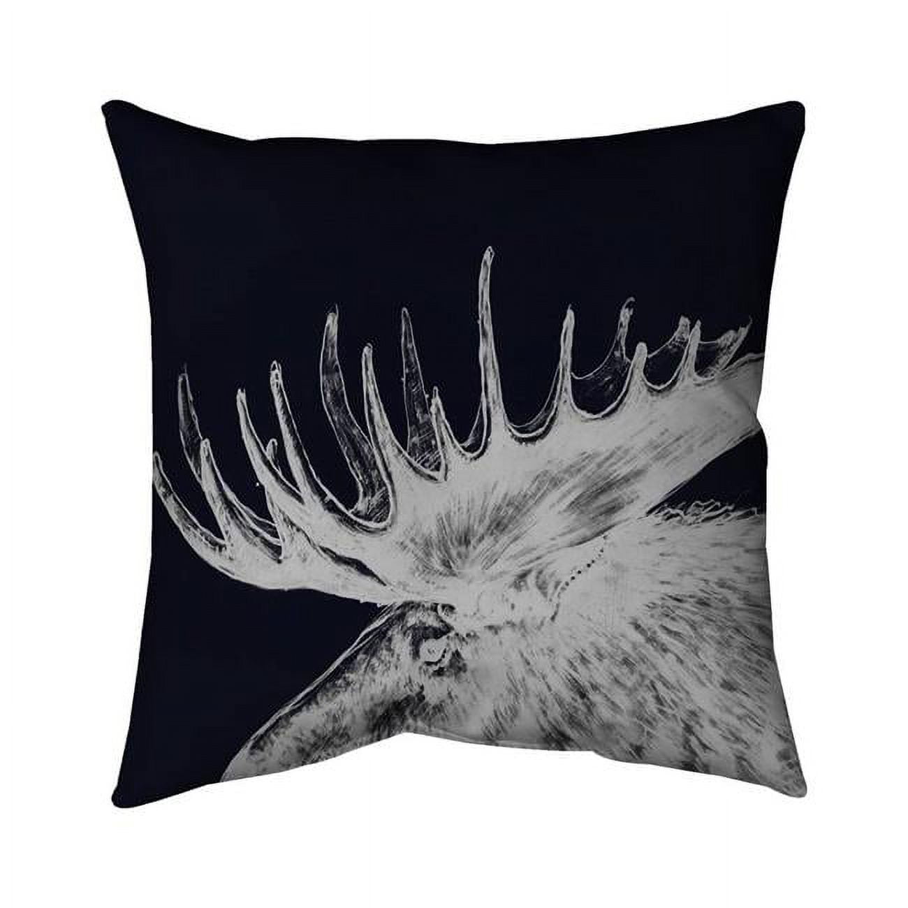 20 x 20 in. Big Moose Plume-Double Sided Print Indoor Pillow