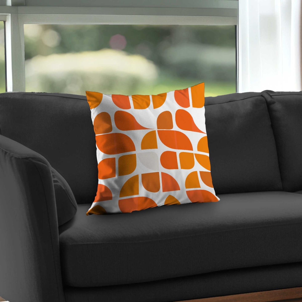 C1PC1818TVO2DJ 18 x 18 in. Zig Zag White Poly Twill Throw - Stylish Home Decor Accent