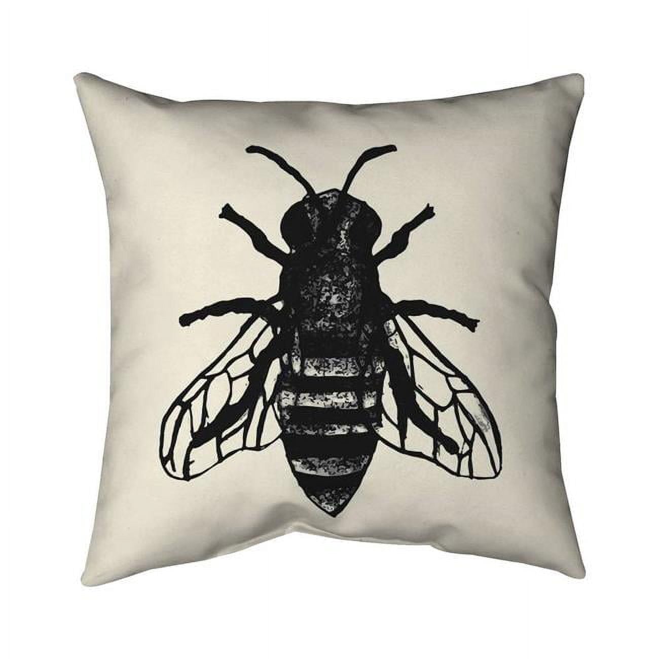 20 x 20 in. Bee-Double Sided Print Indoor Pillow