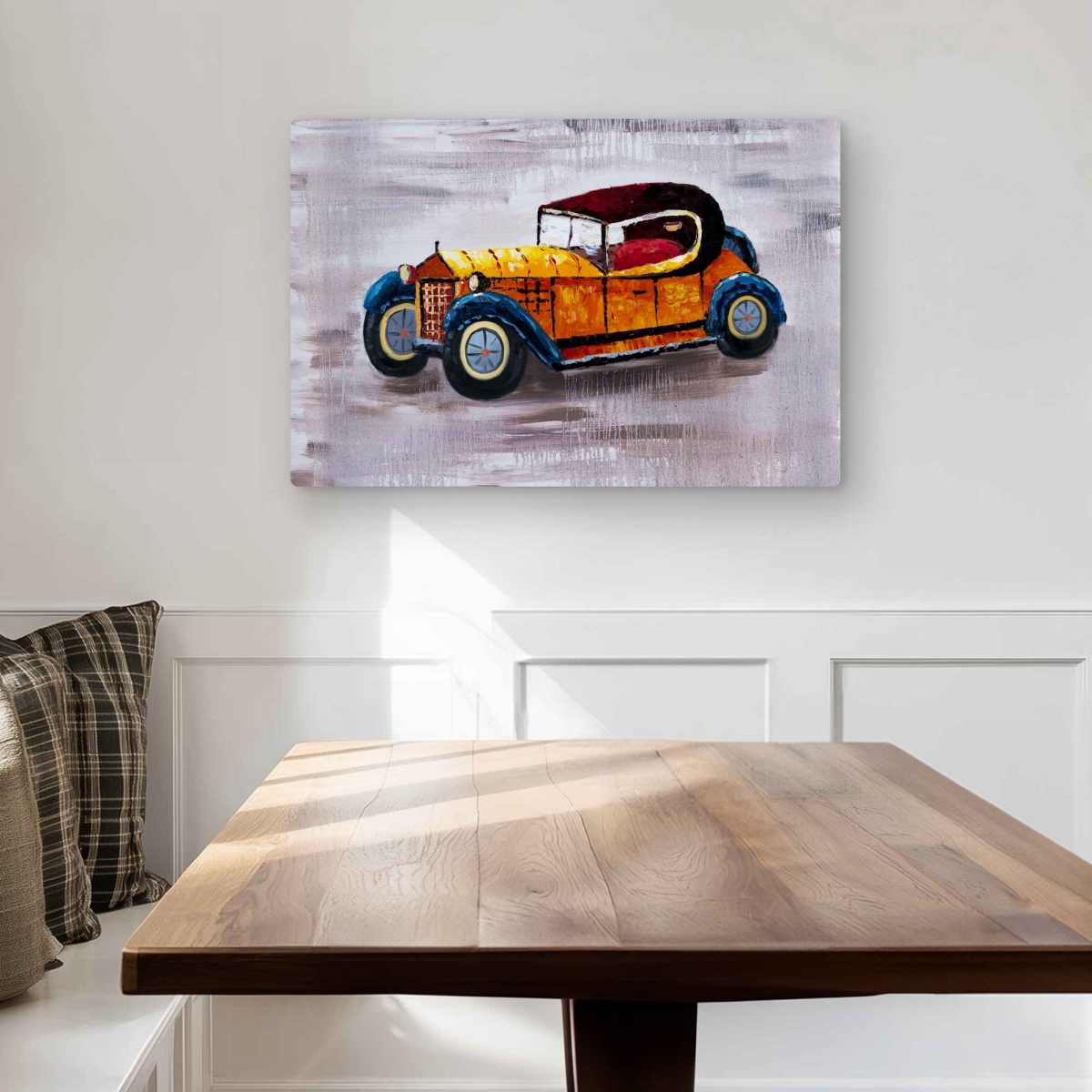 C1MP203003ZZNP 20 x 30 in. Yellow Toy Car - Metal Print Wall Art for Home Decor - Office Art