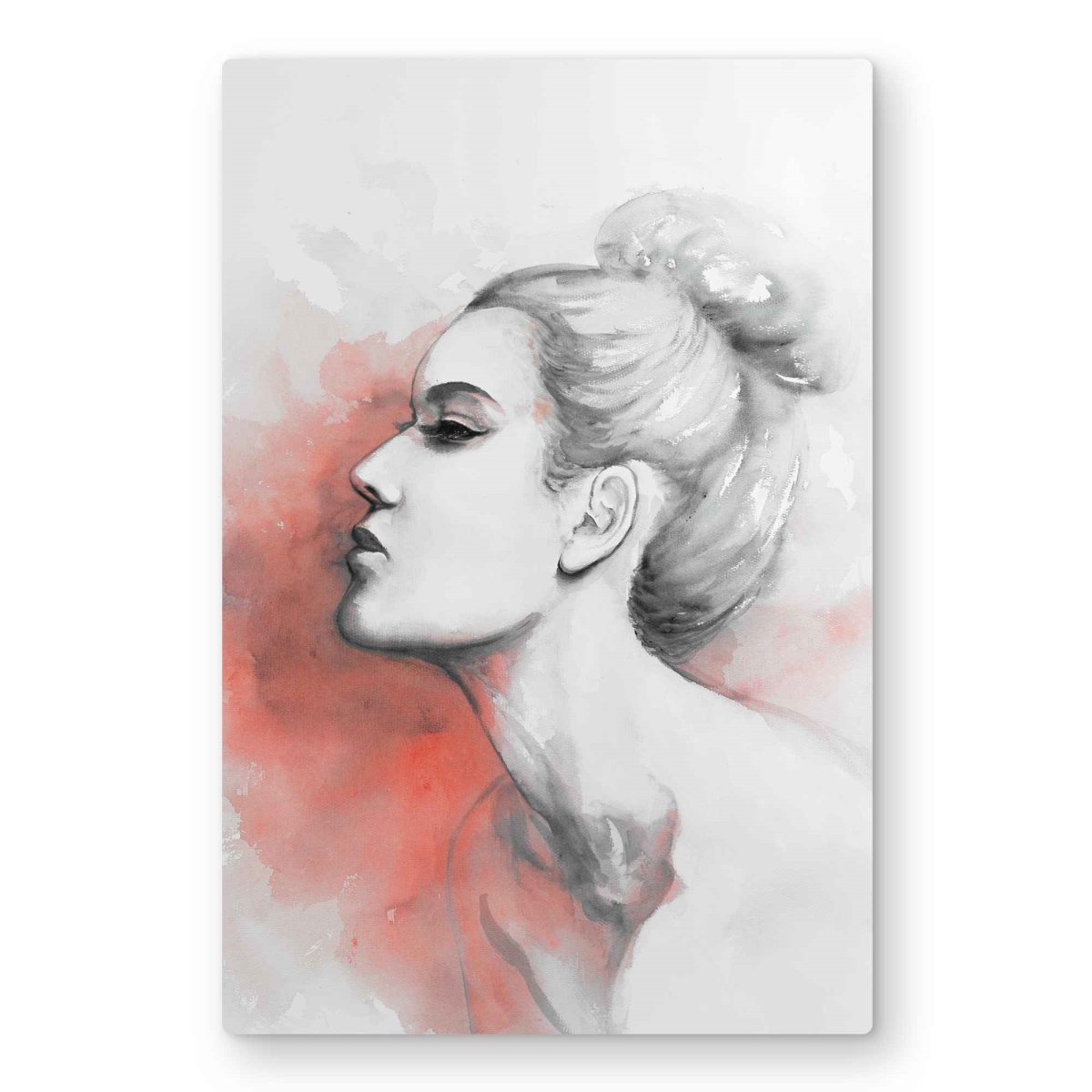 C1MP20301CYGA0 20 x 30 in. Deliberation - Woman Figurative Metal Print Wall Art for Home Decor
