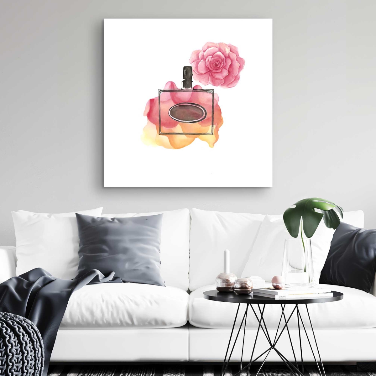 C1RC32329Z19BO 32 x 32 in. Sweet Fragrance - Orange Fashion Canvas for Home Decor
