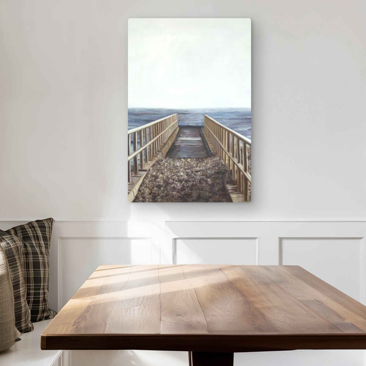 C1MP2030E5EUTC 20 x 30 in. Relaxing Beach - Coastal Hygge Metal Print Wall Art for Home Decor