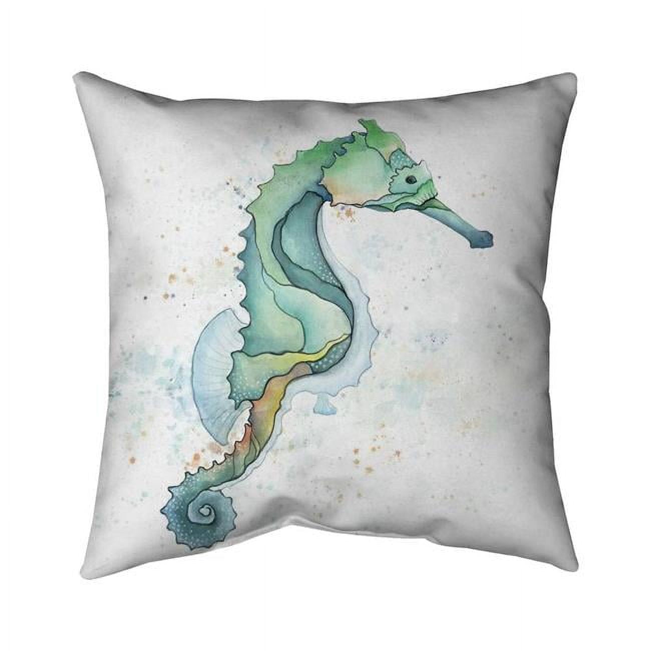 20 x 20 in. Sea Horse-Double Sided Print Indoor Pillow