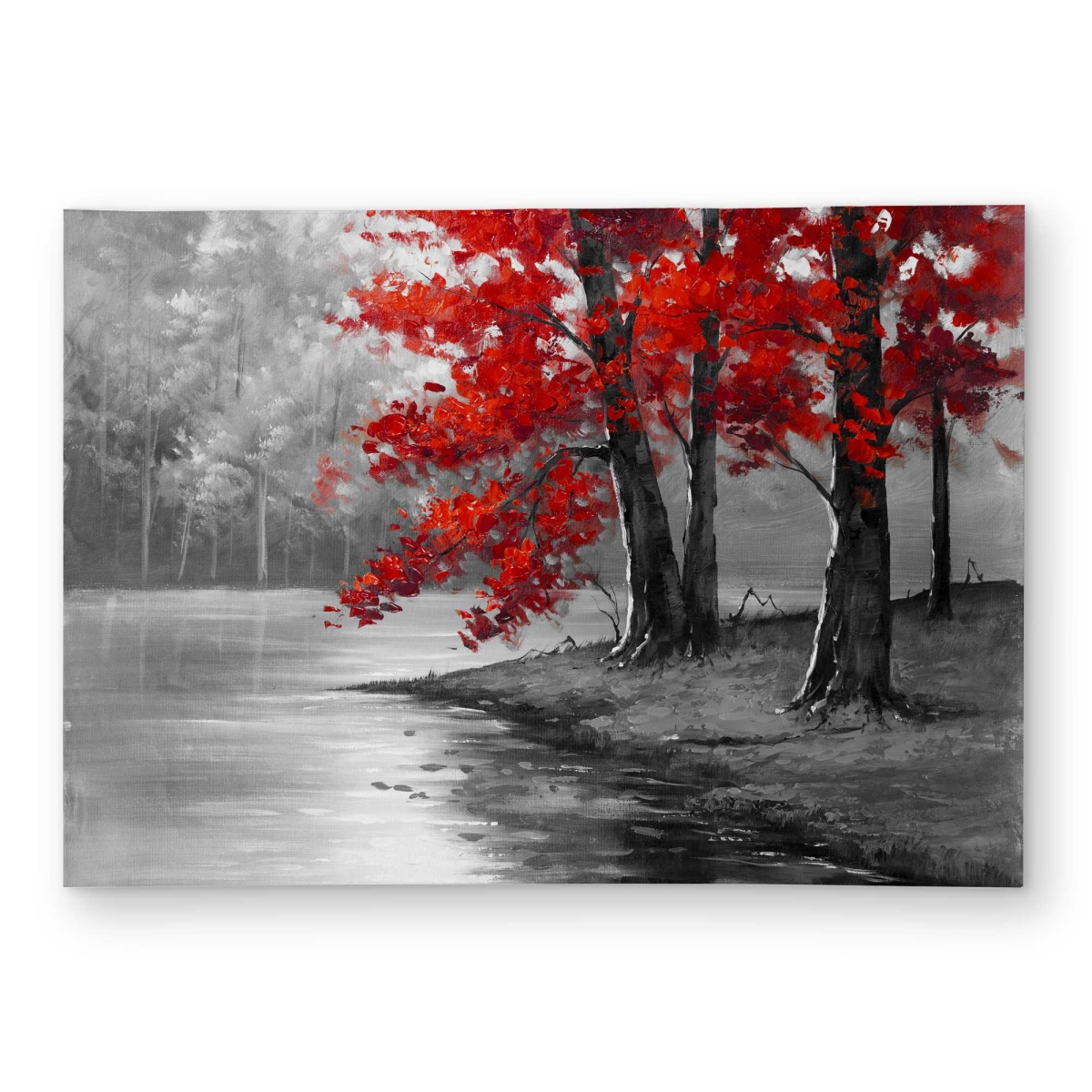 C1ROAR5707EFEL 5 x 7 ft. Peaceful View Gray Contemporary Outdoor Rectangle Area Rug - Decor