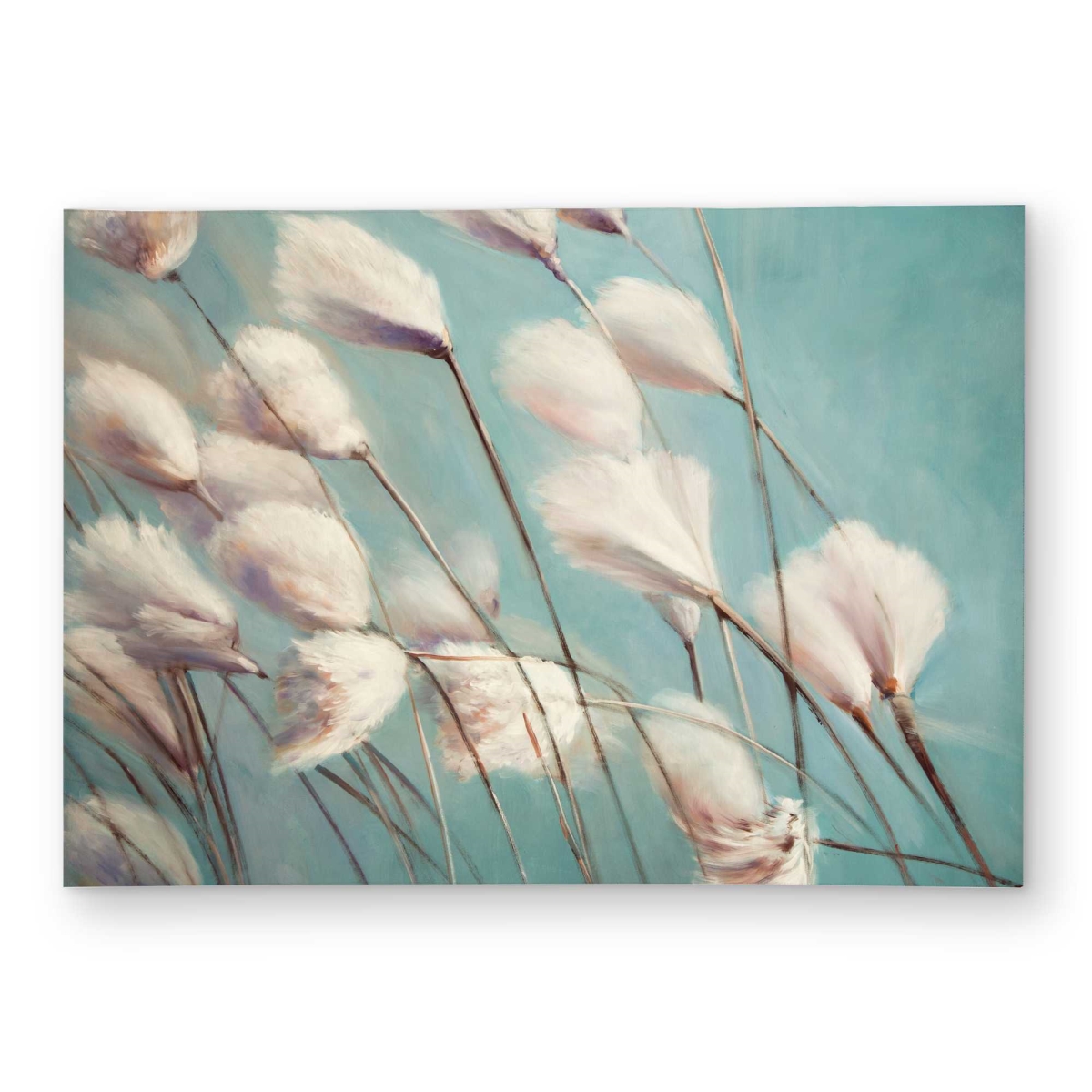 C1ROAR573ASEP3 5 x 7 ft. Cotton Grass Flowers in the Wind - Romantic Outdoor Rectangle Area Rug