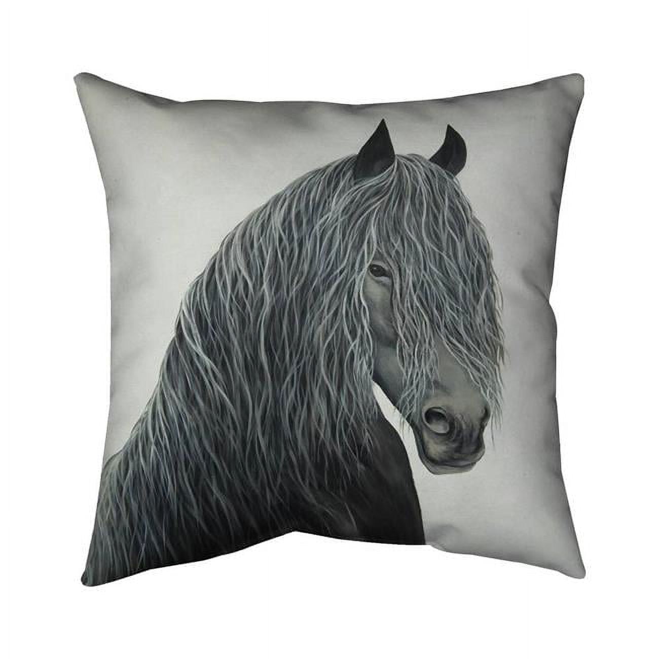 20 x 20 in. Wild Heart Horse-Double Sided Print Indoor Pillow