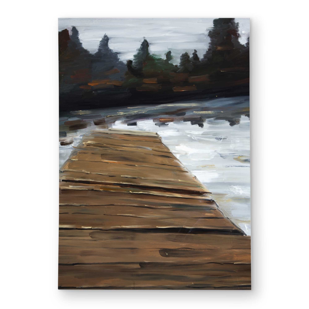C1ROAR57LHYGZK 5 x 7 ft. Dock & Lake White Office Outdoor Rectangle Area Rug for Home Decor