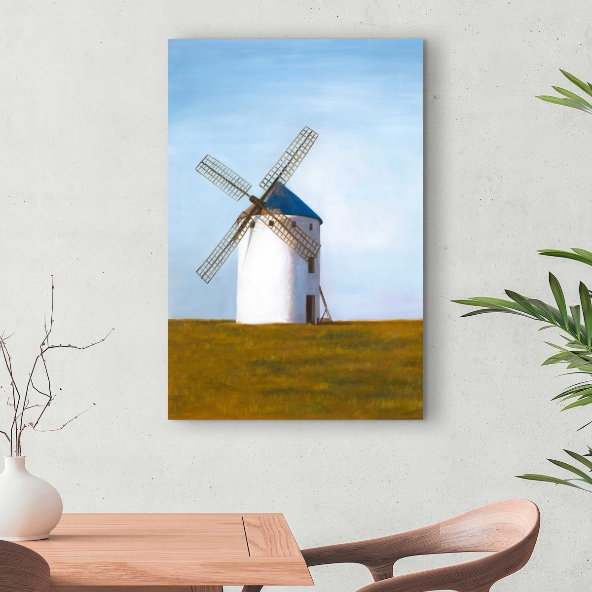 C1RC2436M1EMUJ 24 x 36 in. Big Windmill - Rustic Canvas Landscape for Home Decor