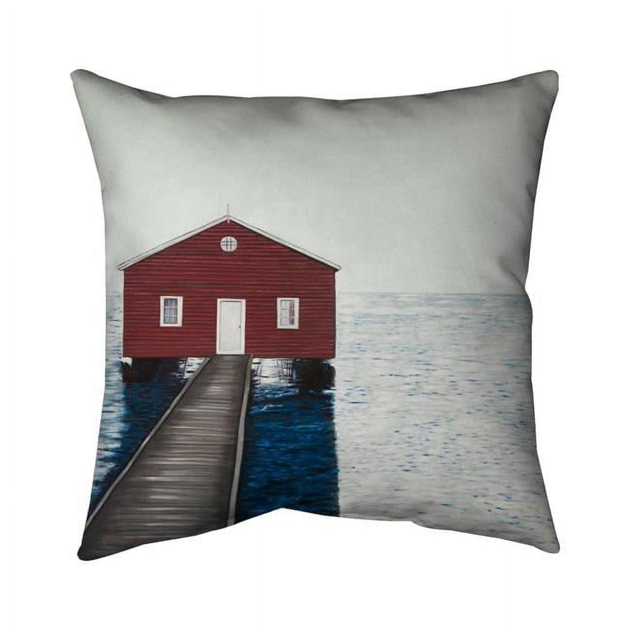 20 x 20 in. Boathouse-Double Sided Print Indoor Pillow