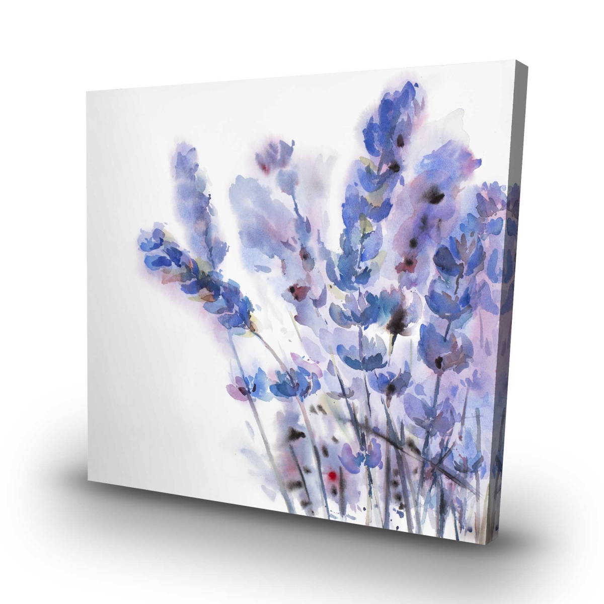 C1RC32326QA3NR 32 x 32 in. Watercolor Lavender Flowers Canvas - Purple Home Decor Art