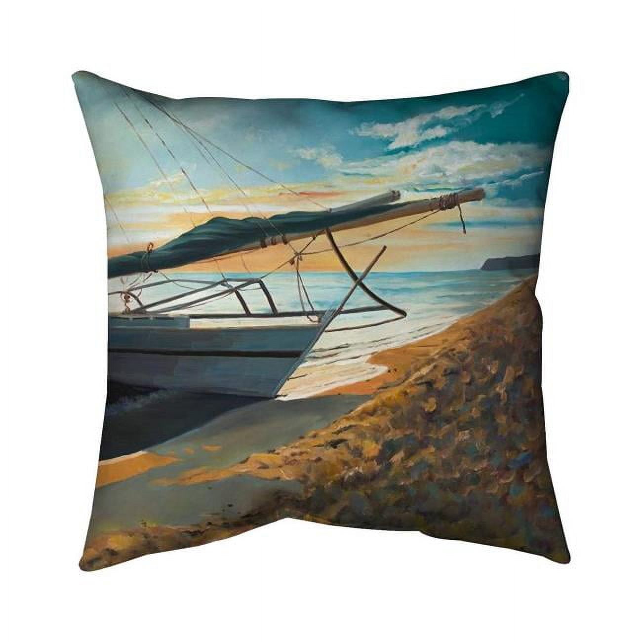 20 x 20 in. Peaceful Seaside-Double Sided Print Indoor Pillow