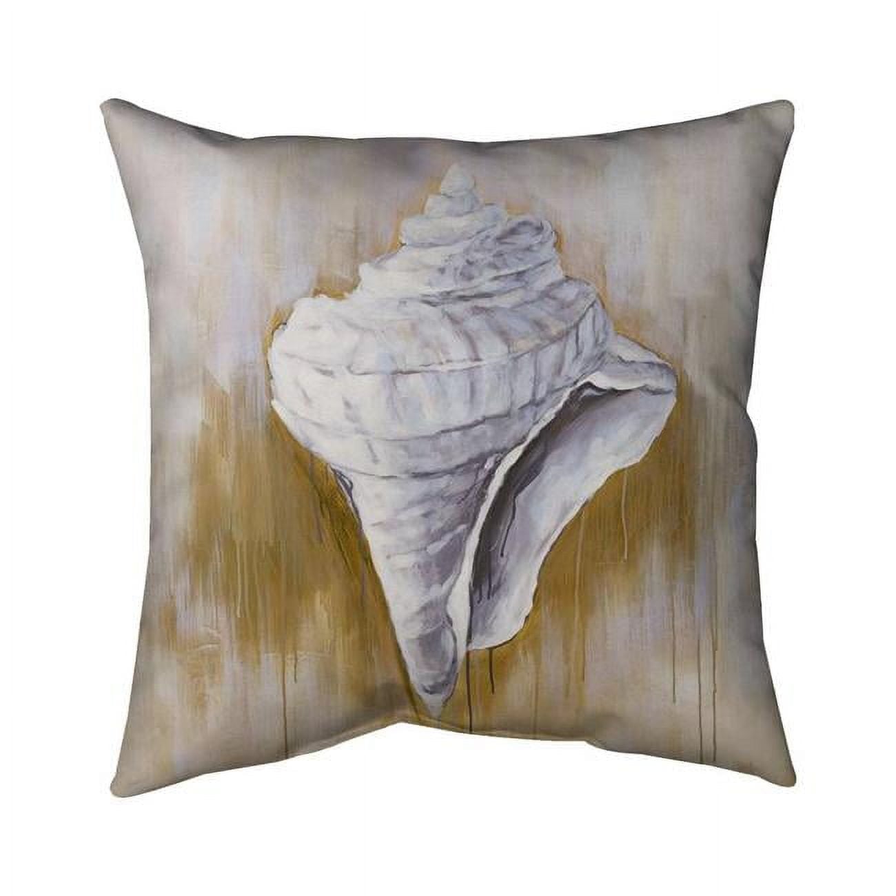 20 x 20 in. Conical Shell-Double Sided Print Indoor Pillow