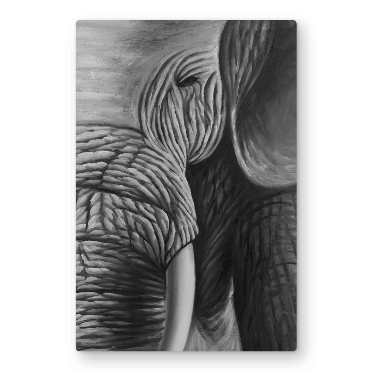 C1MP2436AAOVHH 24 x 36 in. Elephant Metal Print Wall Art - Unique Animals Livingroom Decor