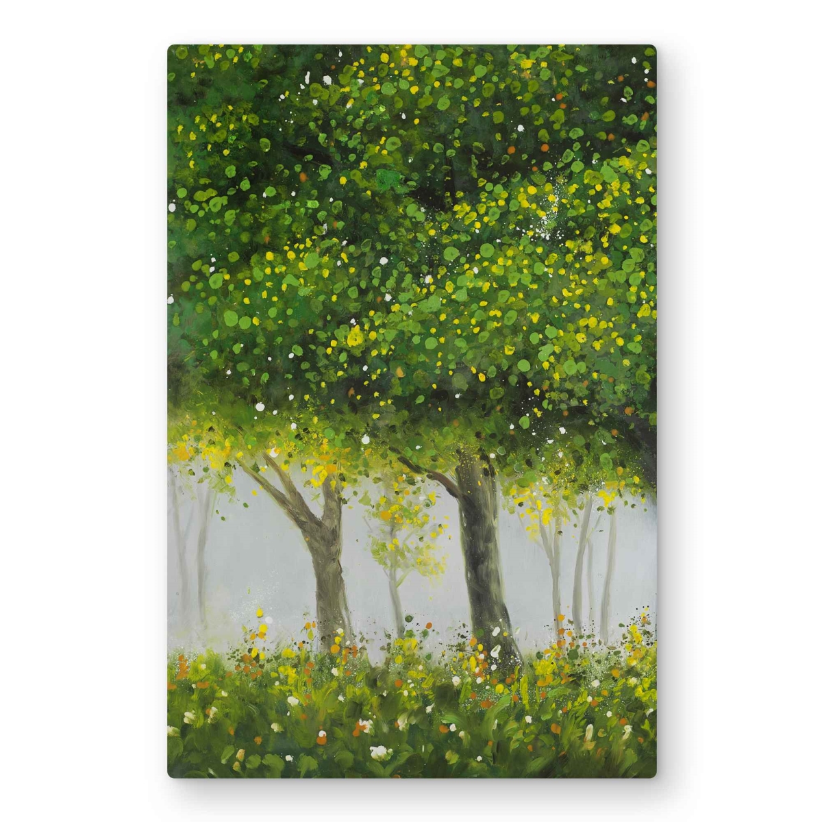 C1MP2030BXWDPZ 20 x 30 in. Forest by Summer - Contemporary Metal Print Wall Art for Bedroom