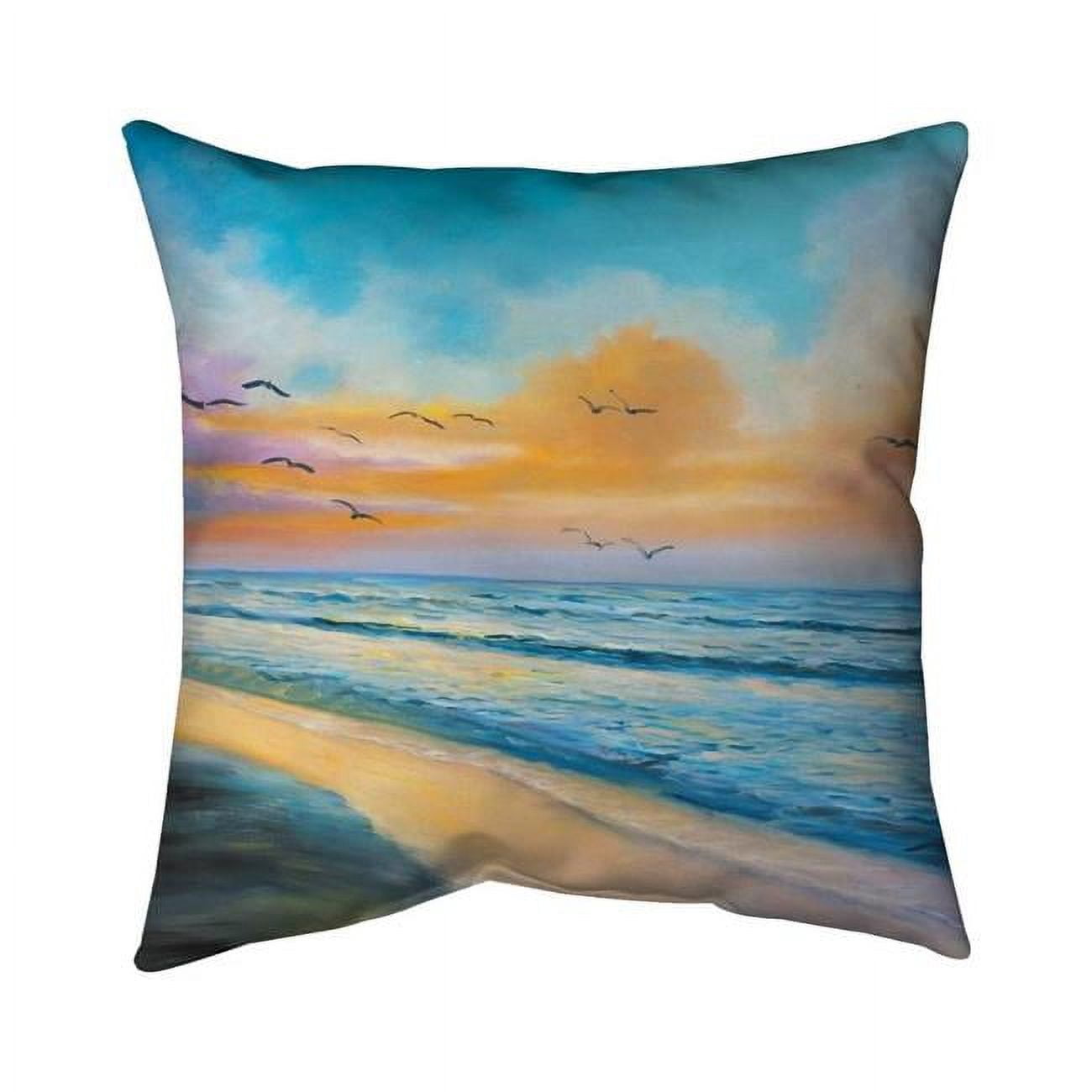 20 x 20 in. Breathtaking Tropical Sunset-Double Sided Print Indoor Pillow