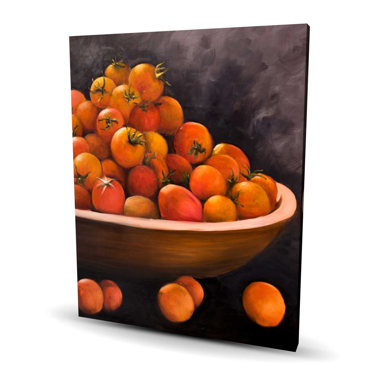 C1RC4860VDLHYZ 48 x 60 in. Bowl of Cherry Tomatoes - Kitchen Still Life Canvas Art