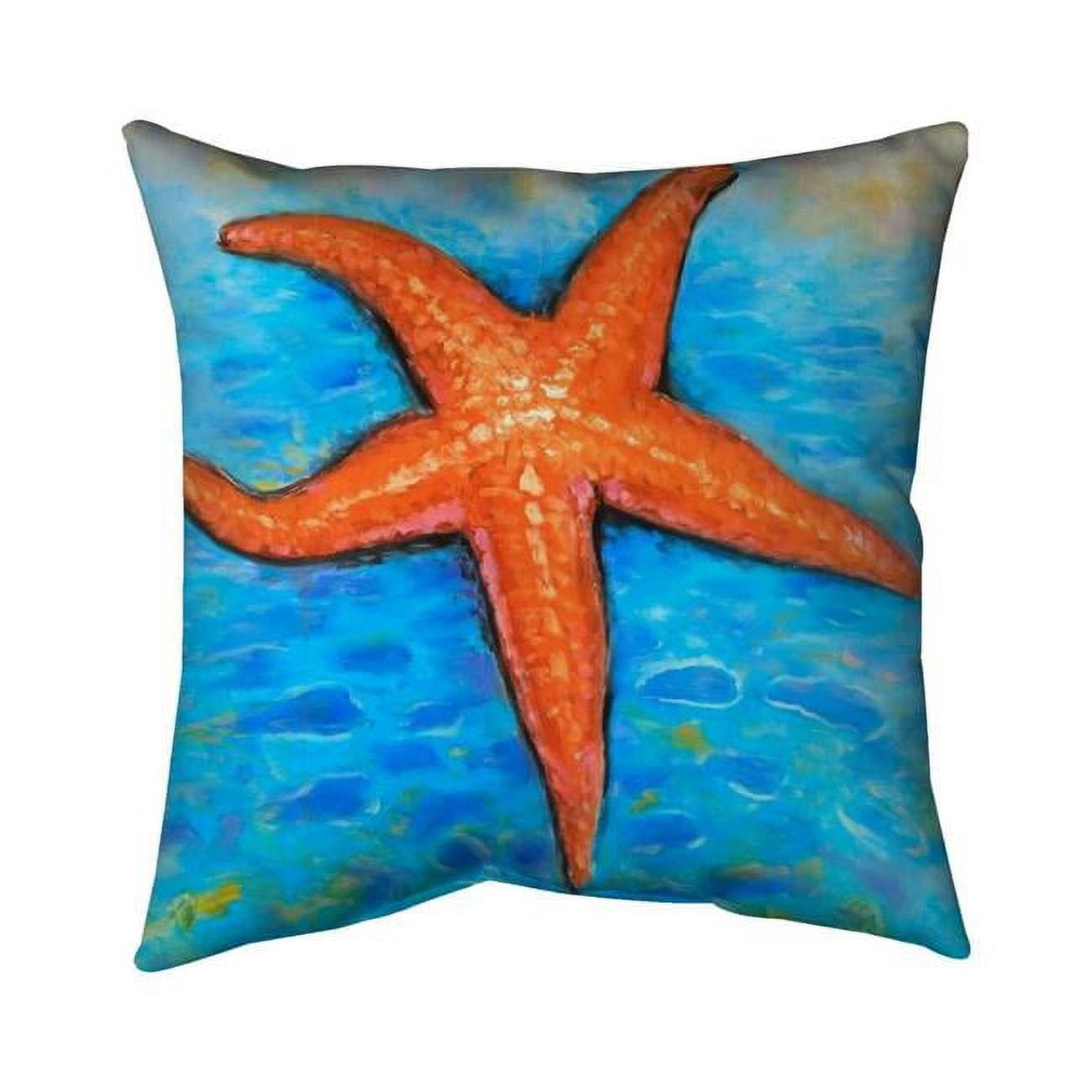 20 x 20 in. Starfish in the Sea-Double Sided Print Indoor Pillow
