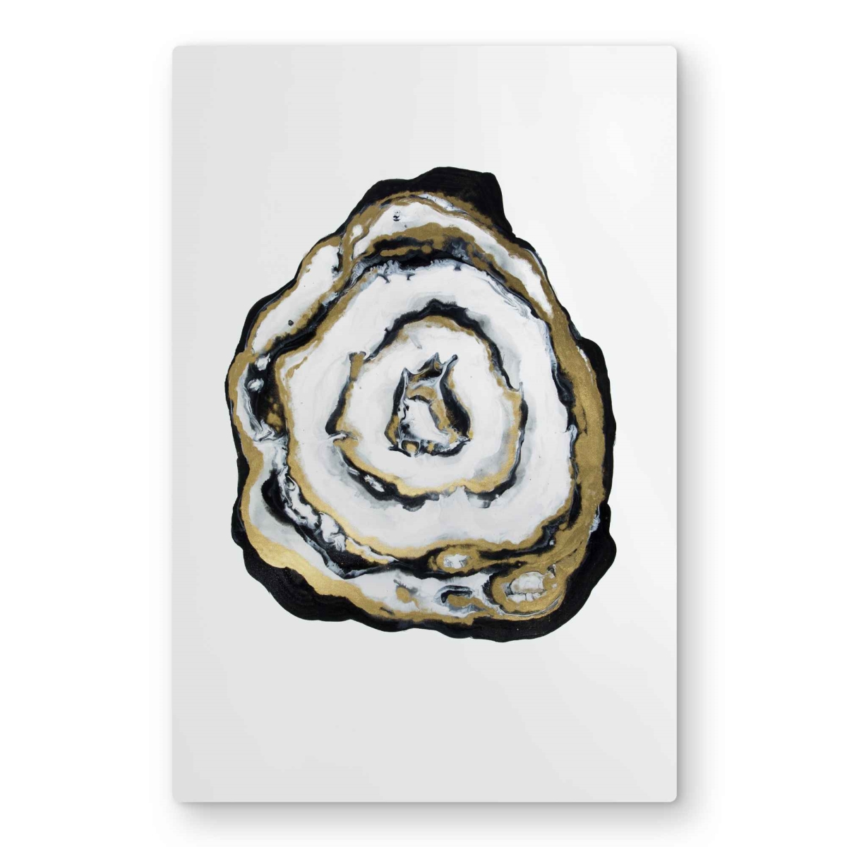 C1MP2030MKG8ON 20 x 30 in. Golden Agate Wall Art - Abstract Minimalist Metal Print