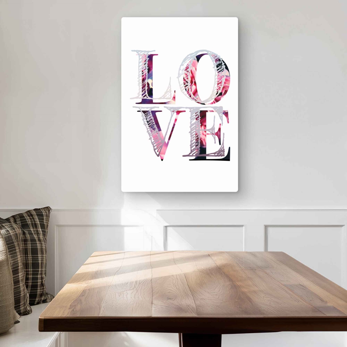 C1MP2030N7S3UT 20 x 30 in. Love Bloom - Romantic Bedroom Metal Print Wall Art for Home Decor