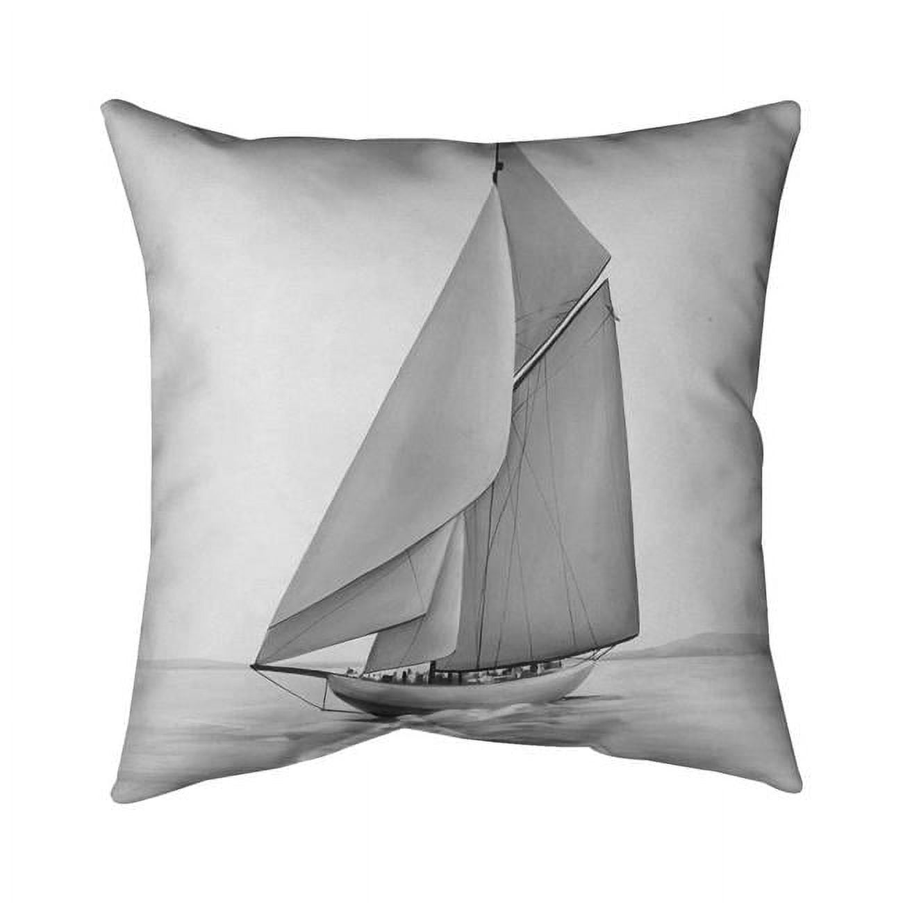 20 x 20 in. Vintage Sailing Ship-Double Sided Print Indoor Pillow