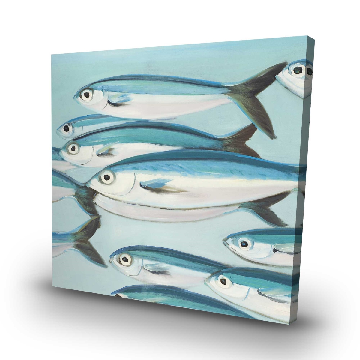 C1RC3232631K1E 32 x 32 in. Caesio Caerulaurea Canvas - Turquoise Fish Home Decor