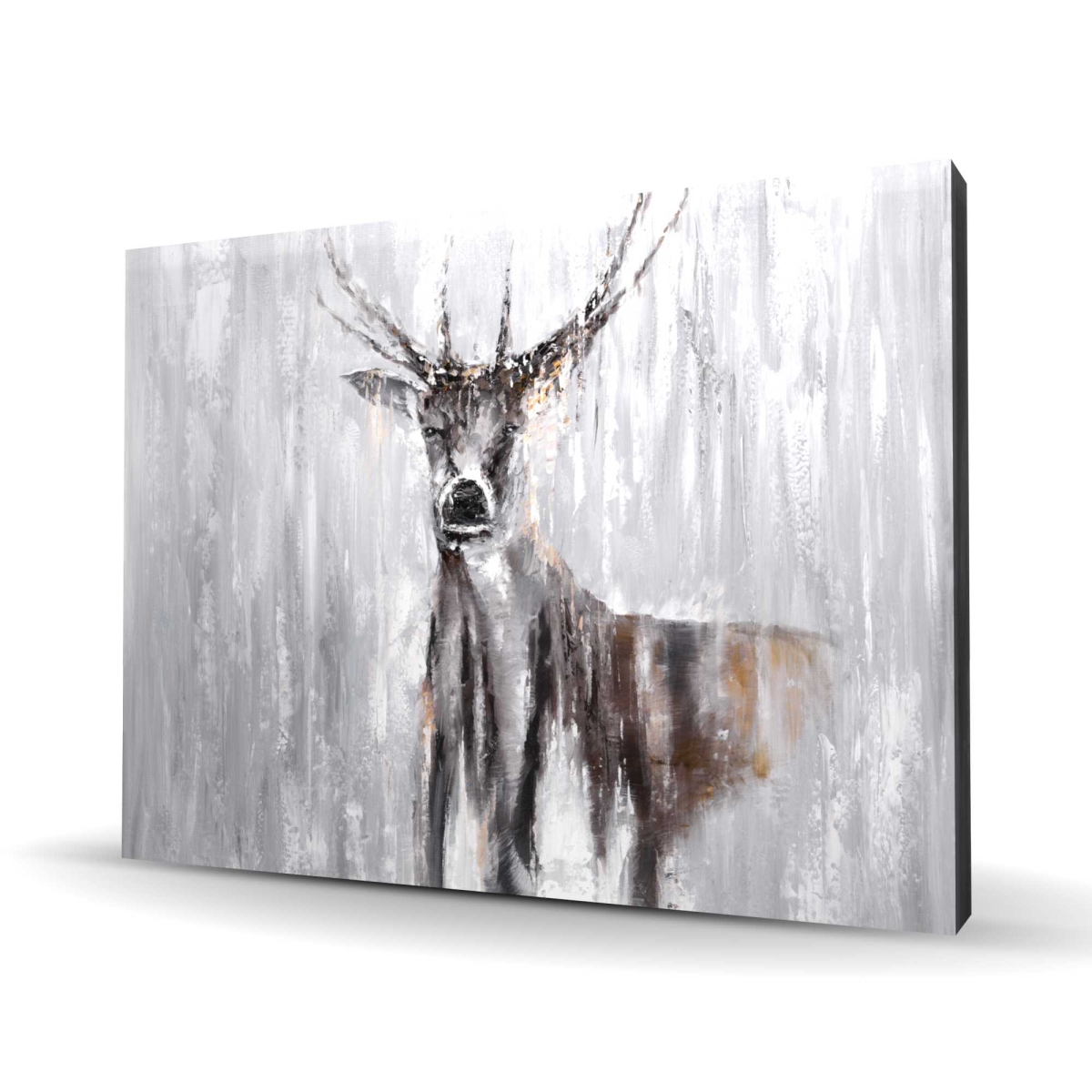 C1RC3648RC4PK7 36 x 48 in. Abstract Deer in the Forest - Rustic Brown Canvas Home Decor